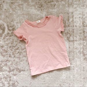 H&M | 12-18M Pink Baby Girl Ruffle Tee